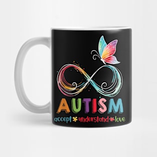 Autism Awareness Accept Understand Love Infinity Butterfly Mug